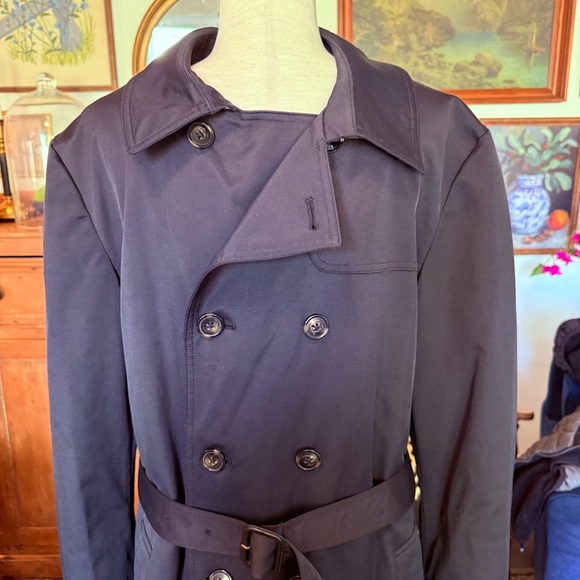 NWOT Men’s Ralph Lauren Edmond Trench Raincoat, Black Removable Zip Liner 44L - Picture 3 of 16